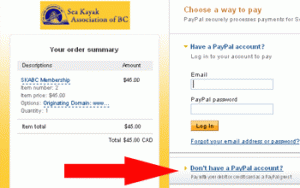 paypal_screenshot | SKABC – The Sea Kayak Association of BC
