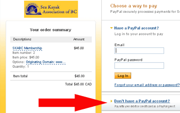 paypal_screenshot | SKABC – The Sea Kayak Association of BC