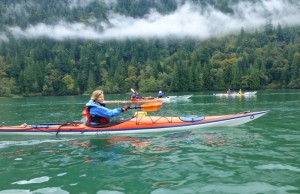 Paddling on the Harrison River