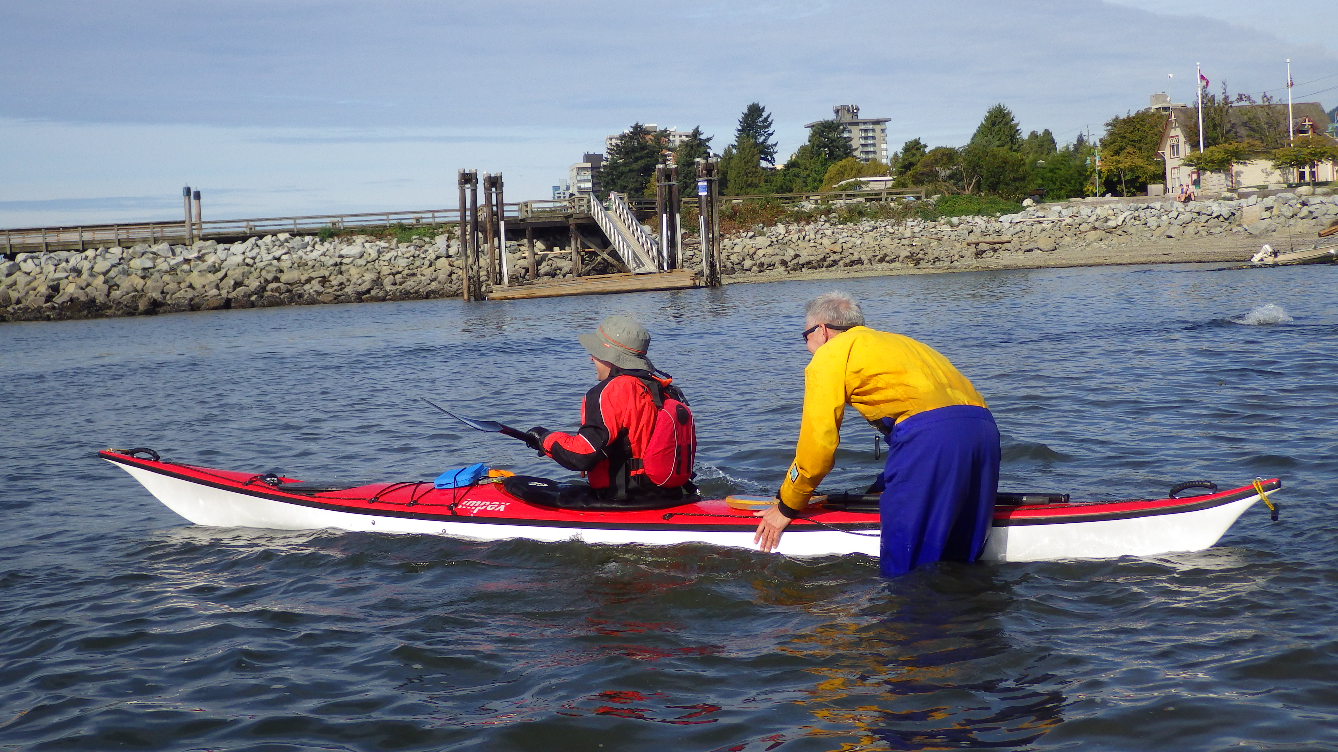 kayak rescue practice SKABC The Sea Kayak Association of BC